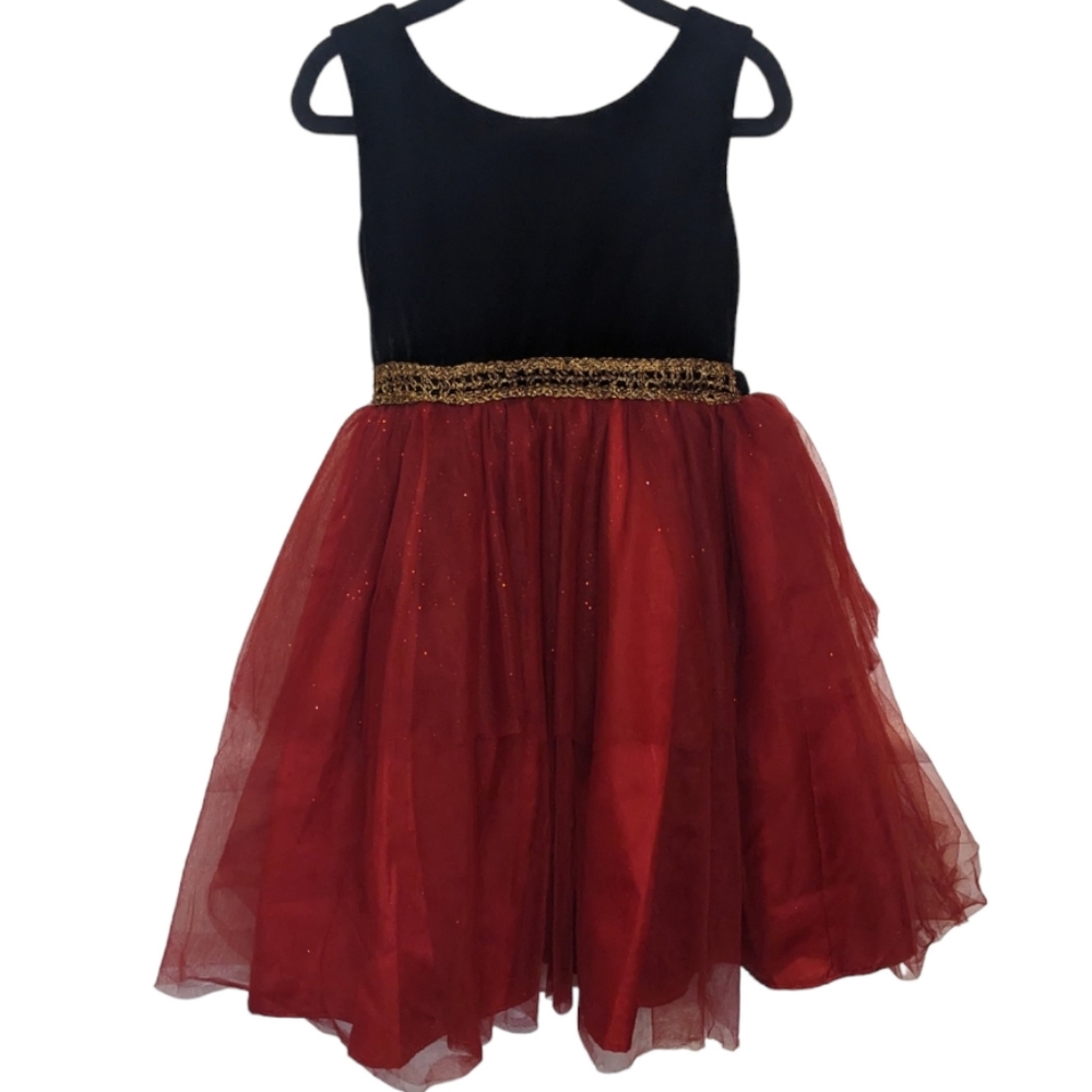Frais Girls Red Poofy Dress 4 🎀👗